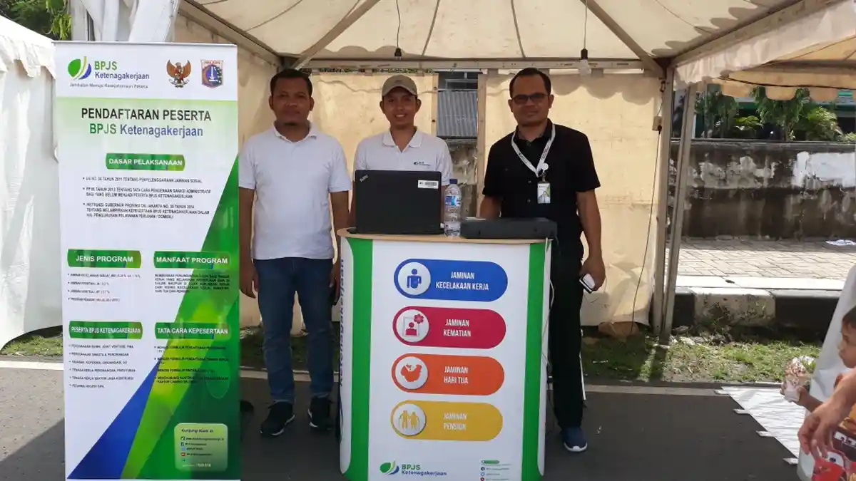 Pemain Organ hingga Ojek Daring Bisa Daftar BPJS Ketenagakerjaan  di Cempaka Putih Festival