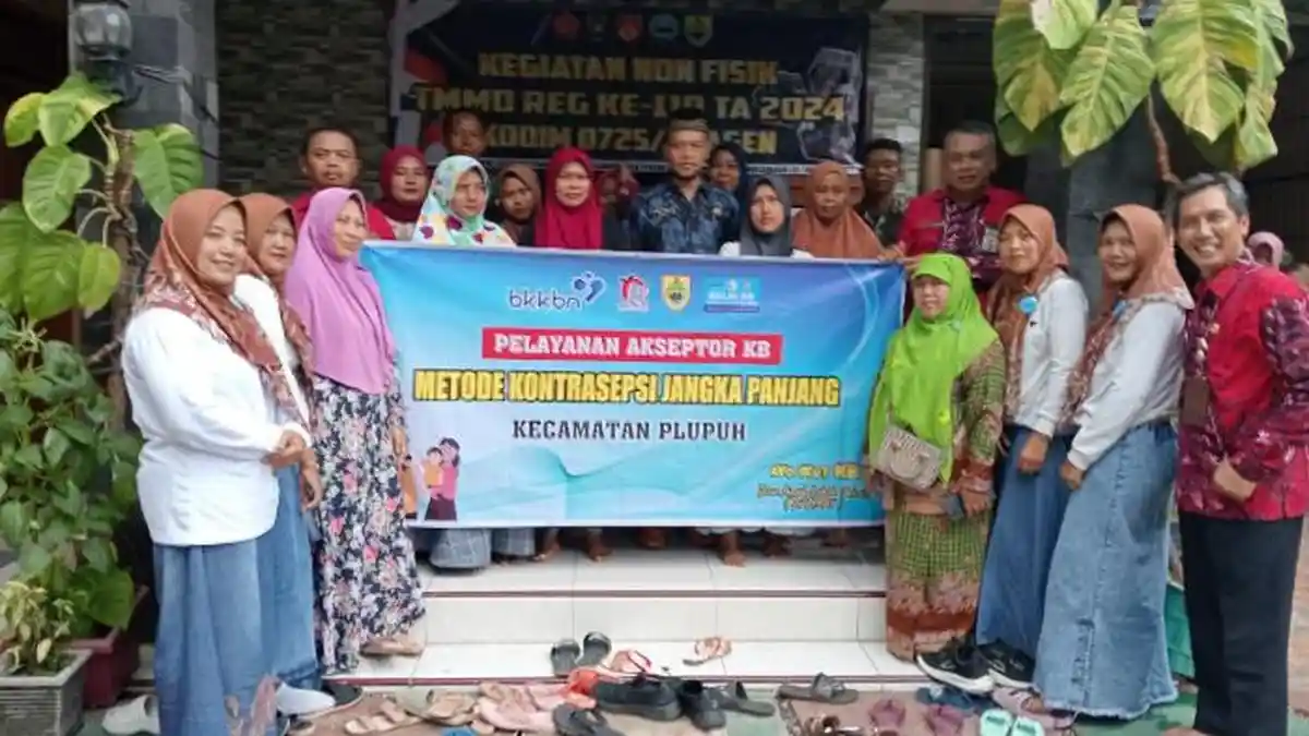TMMD REGULER KE 119 KODIM SRAGEN GELAR SAFARI KB DI DESA JABUNG