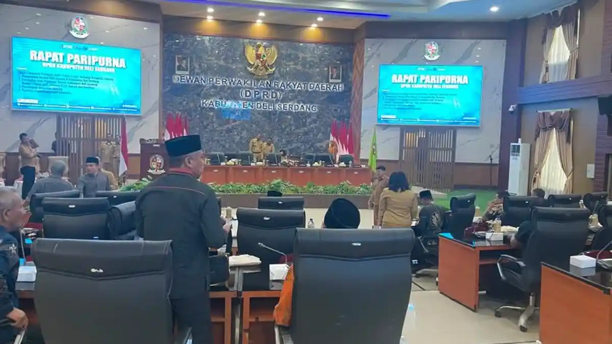 Kesal dengan Ulah Para Kepala OPD, DPRD Deli Serdang Batalkan Paripurna 4 Ranperda