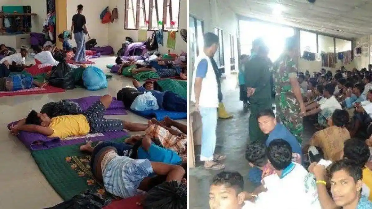 PARAH! 16 Pengungsi Rohingya Kabur dan Rusak Gedung Penampung, Warga Aceh Mulai Kecewa
