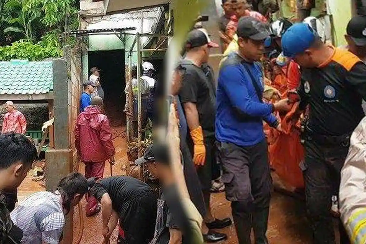 Kakak Adik Tewas Berpelukan Tertimpa Longsor di Depok, Warga Dengar Suara Kesakitan Saat Kejadian