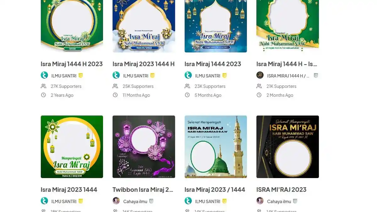 50 LINK Twibbon Isra Miraj 2023 Gratis dan Cara Menggunakannya, Pasang Jadi Status WA atau IG