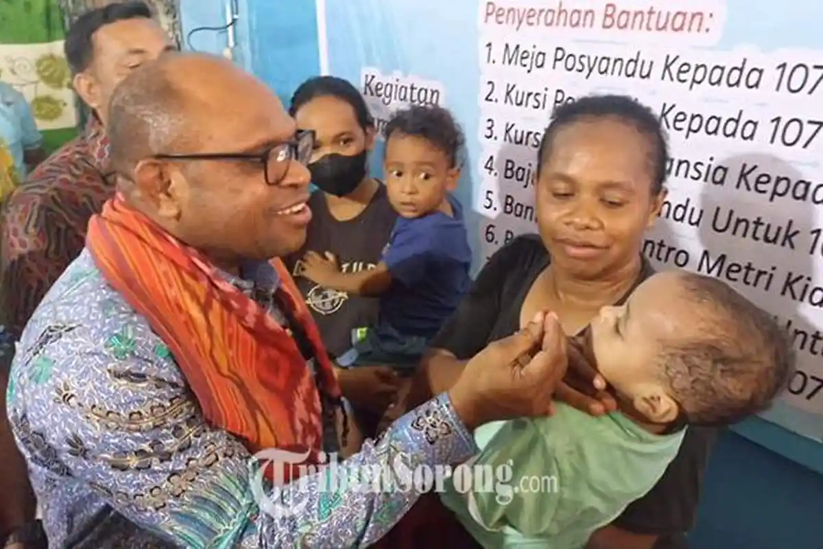 Pemkot Sorong Canangkan Bulan Vitamin A kepada Bayi dan Balita, Songsong HKG ke-52