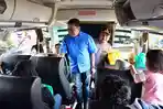Sukirman Lepas Lima Bus untuk Pemudik Asal Kabupaten Pekalongan