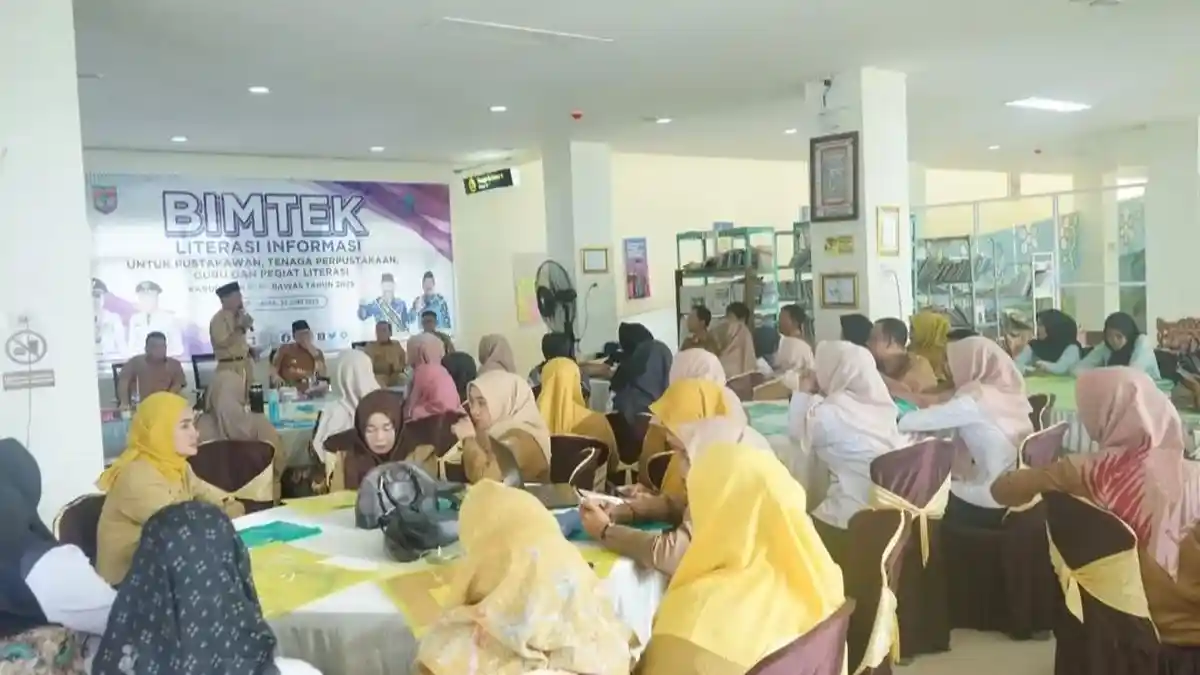 Guru dan Tenaga Perpustakaan Ikuti Bimtek Literasi Informasi yang Digelar Pemkab Musi Rawas