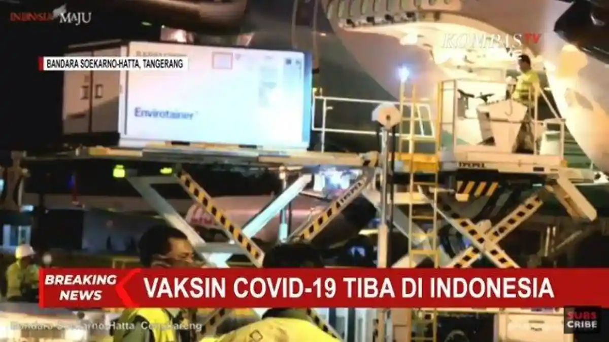 1,2 Juta Dosis Vaksin Covid-19 Buatan Sinovac Dibawa ke Bandung