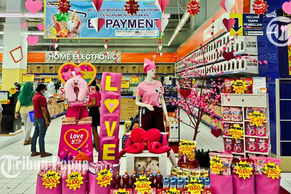 Valentine Day, Banjir Diskon Cokelat dan Bunga di Hypermart Mall Jayapura