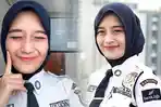 Keren, Hijabers Cantik Ini Ternyata Seorang Satpam dan Bobotoh Sejati, Fotonya Bikin Baper Lho!