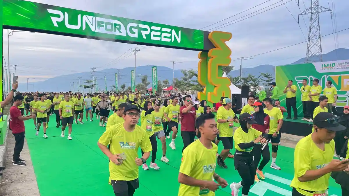Sambut Hari Bumi, PT IMIP Gelar Run For Green, Ada Lomba Lari dan Aksi Tanam 1.000 Pohon
