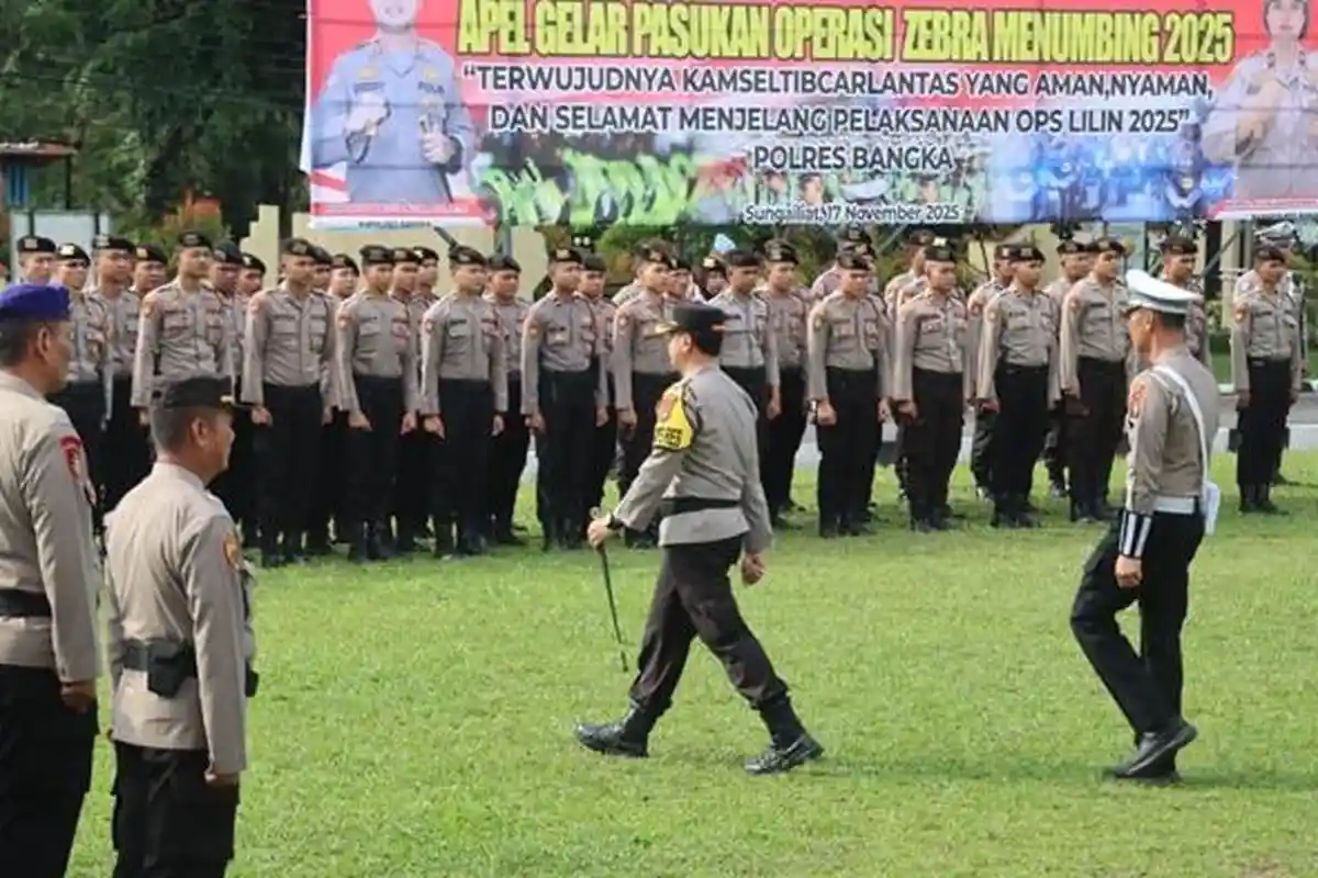 Polres Bangka Mulai Gelar Operasi Zebra Menumbing 2025, Fokus Edukasi dan Keselamatan Berlalu Lintas