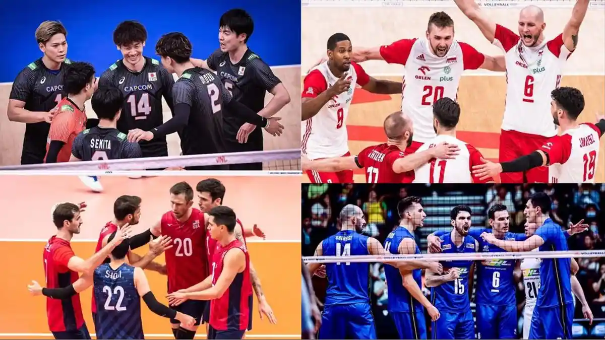 Jadwal Laga Semifinal VNL 2023 Putra: Amerika vs Italia, Jepang Kembali Hadapi Raksasa Polandia
