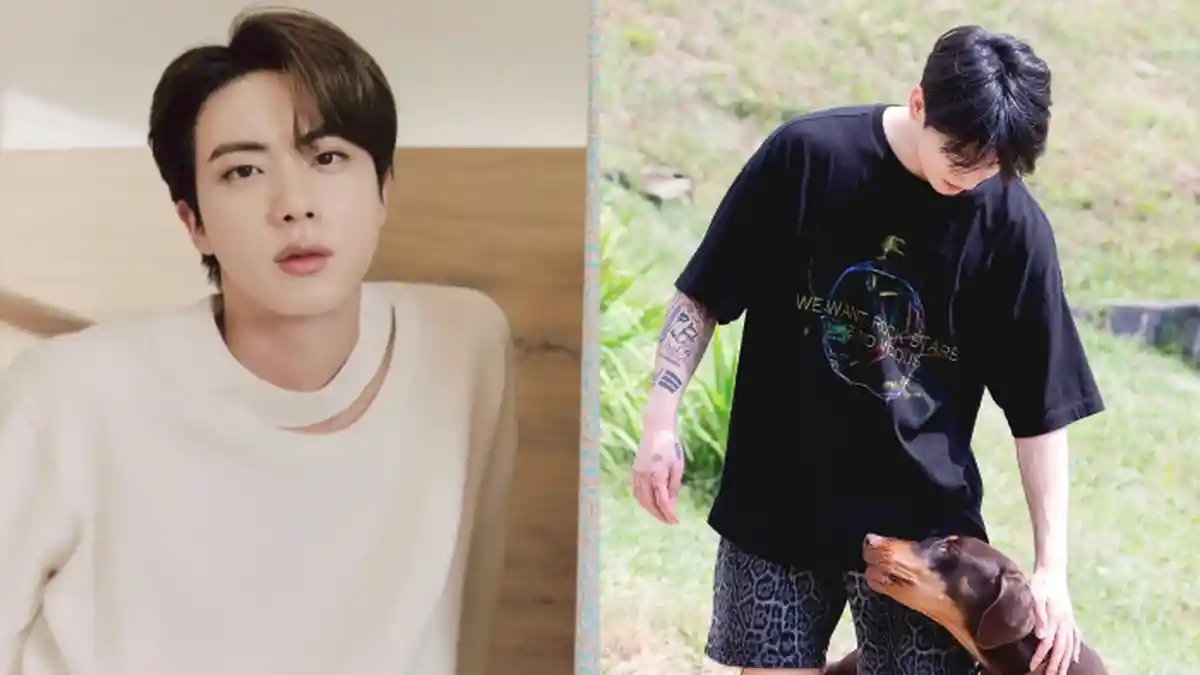 Jin BTS Penasaran Apakah Anjing Jungkook Dilatih Orang Asing, Kim Seokjin Perhatikan Tingkah Bam