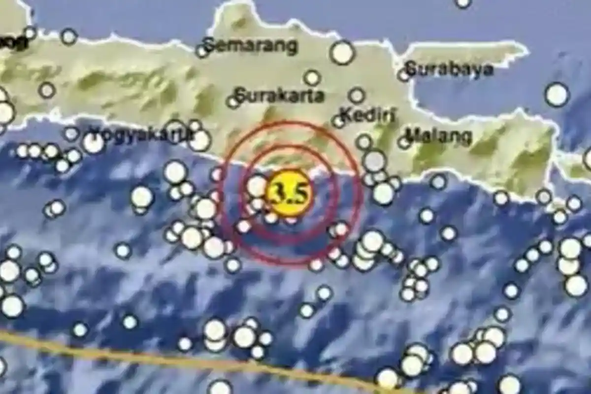 Gempa di Pacitan Jatim Rabu 5 Juli 2023, Info BMKG Magnitudo dan Titik Lokasinya