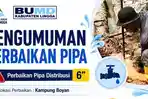 Perbaikan Pipa Distribusi Hingga 8 Jam, Perumda Tirta Lingga Imbau Pelanggan Tampung Air