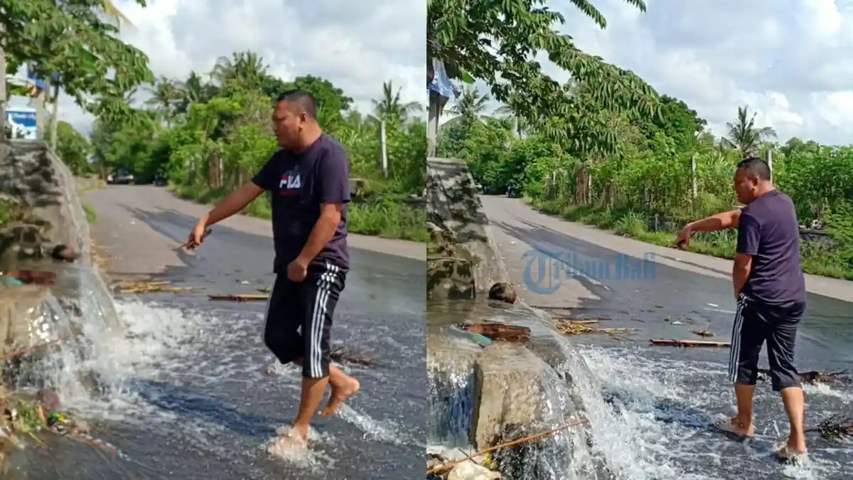 Bupati Gianyar Langsung Kerahkan BPBD Saat Lihat Banjir di By Pass Ida Bagus Mantra