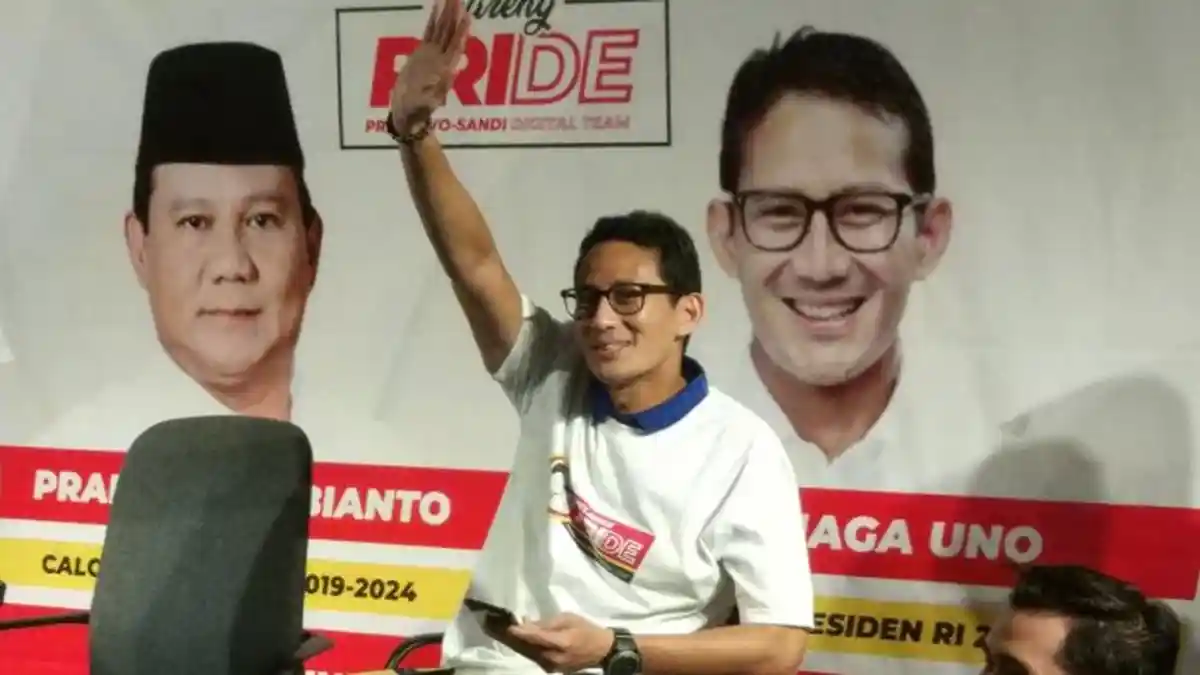 Sandiaga Uno Tidak Hadir Dalam Syukuran Kemenangan di Kediaman Prabowo
