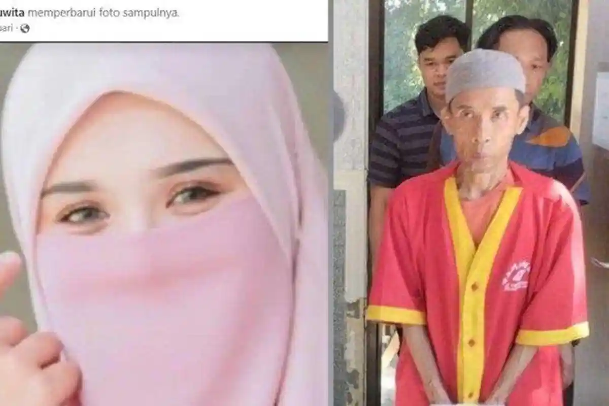 Inilah Sosok Santriwati Jadi-jadian, Bukan Berparas Cantik Tapi Pria Tua Yang Minta Mahar Rp 50 Juta