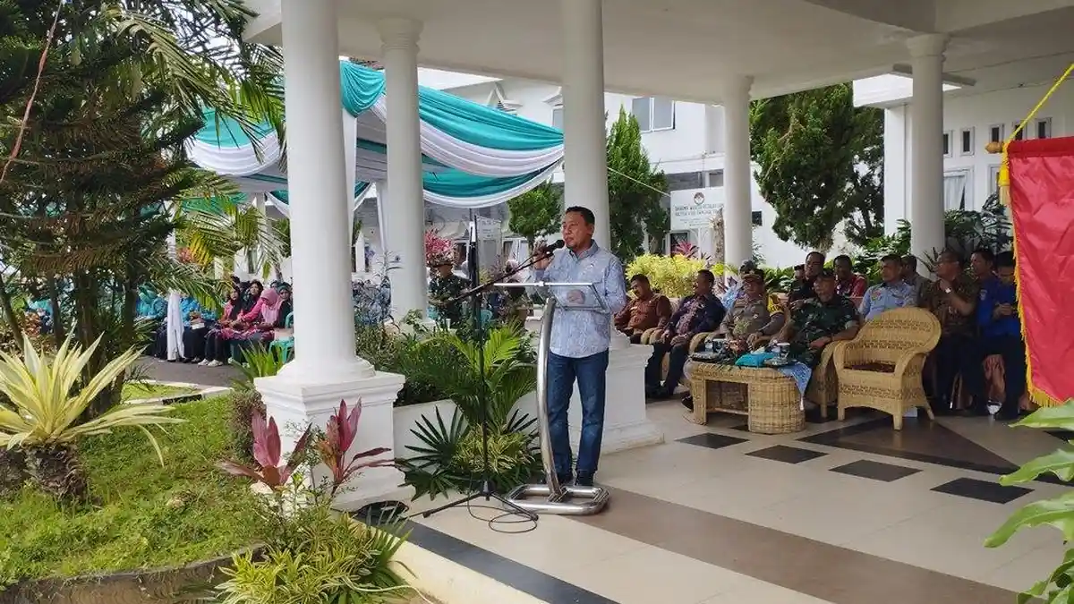 Sekda Buka Jambore PKK Tingkat Kabupaten Tanjab Timur