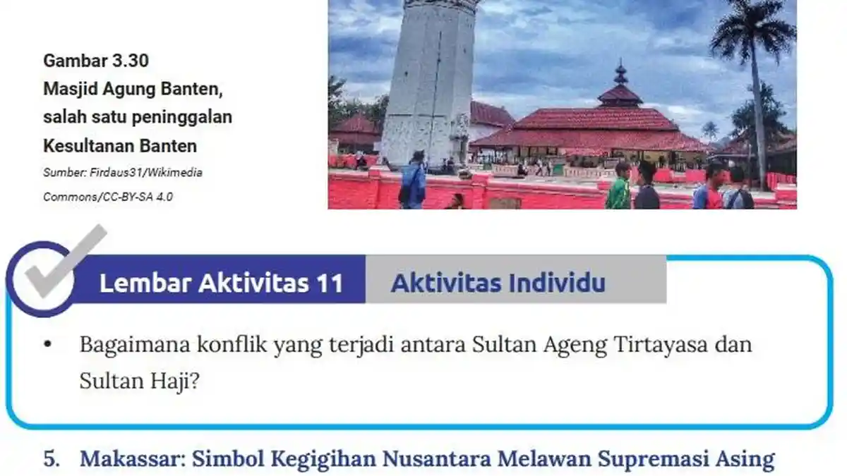 Jawaban Soal IPS Kelas 7 Semester 2 Halaman 160 Kurikulum Merdeka, Lembar Aktivitas 11