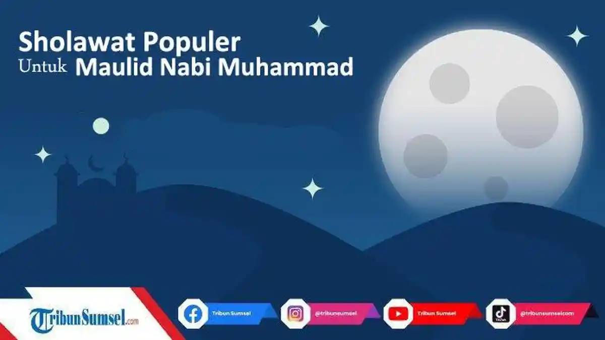 12 Sholawat Populer Untuk Maulid Nabi Muhammad SAW Lengkap Tulisan Latin dan Artinya