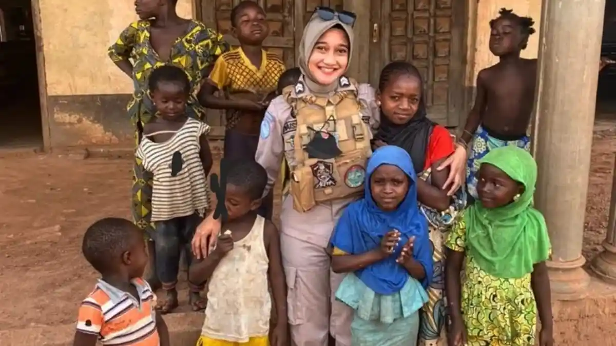 Briptu Maissy Deza Utami, Polwan Cantik Asal Aceh yang Jadi Pasukan Penjaga Perdamaian PBB di Afrika