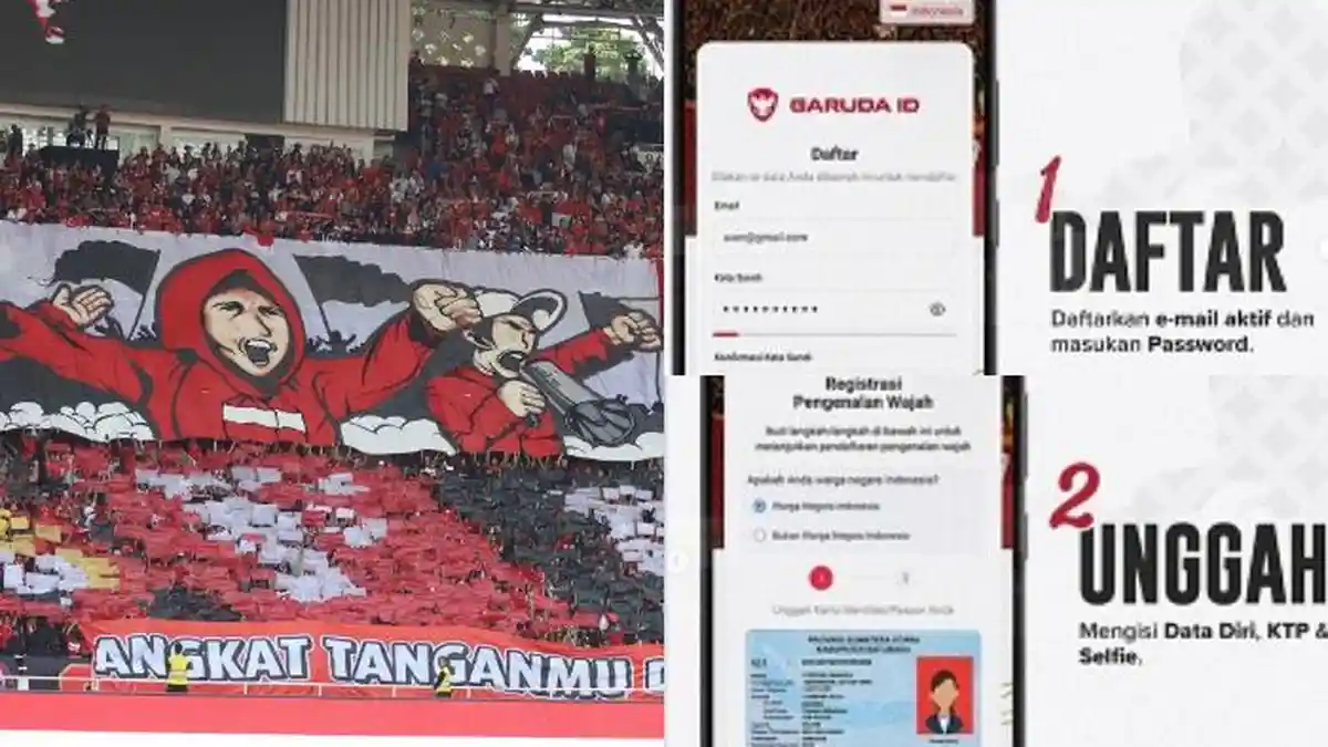 3 Langkah Mudah Daftar Akun Garuda ID, Penonton Sudah Bisa Pesan Tiket Timnas Indonesia