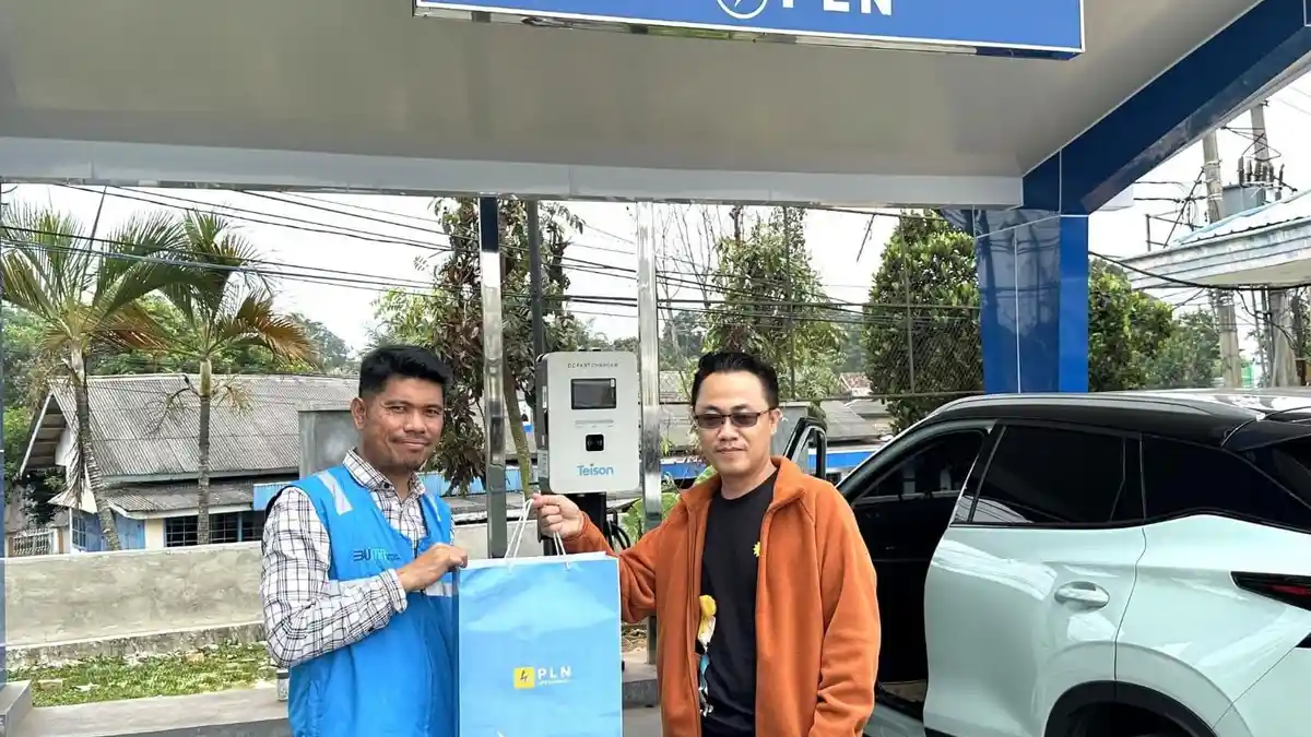 Pemudik Terbantu dengan Adanya SPKLU PLN di Lampung Utara, Tak Pusing Isi Daya Listrik Kendaraan