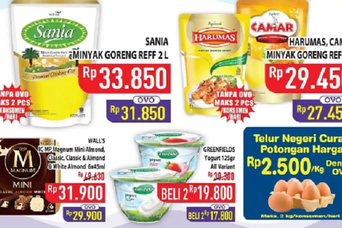 BANJIR DISKON, Promo Hypermart 12 Oktober 2022, Minyak Telur Ada Potongan, Deterjen & Susu Murah