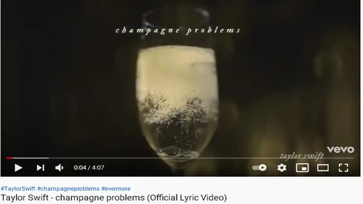 Kunci Gitar dan Lirik Lagu Champagne Problems oleh Taylor Swift Lengkap Terjemahan Bahasa Indonesia