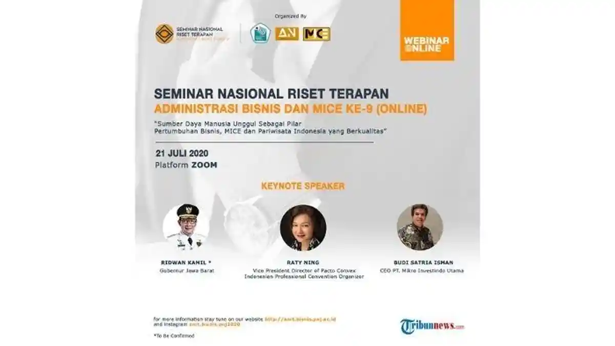 PNJ Gelar Seminar Nasional Online Riset Terapan Bisnis, MICE, dan Pariwisata