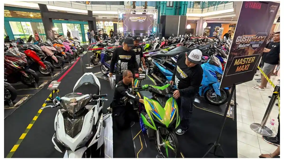 Adu Keren Modifikasi, 60 Peserta Ramaikan CustoMAXi Yamaha di Mal Ratu ...