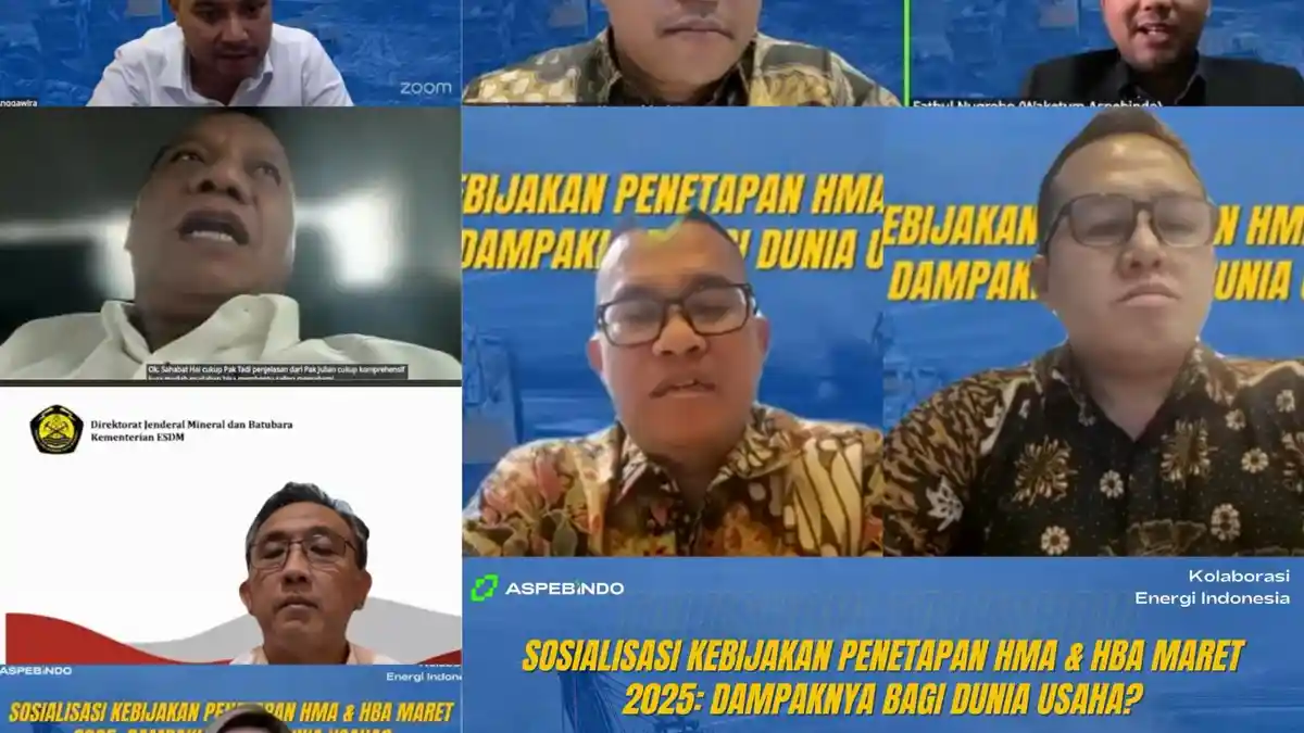 Aspebindo Sarankan Masa Peralihan Penetapan HBA dan HMA untuk Daya Saing Pertambangan