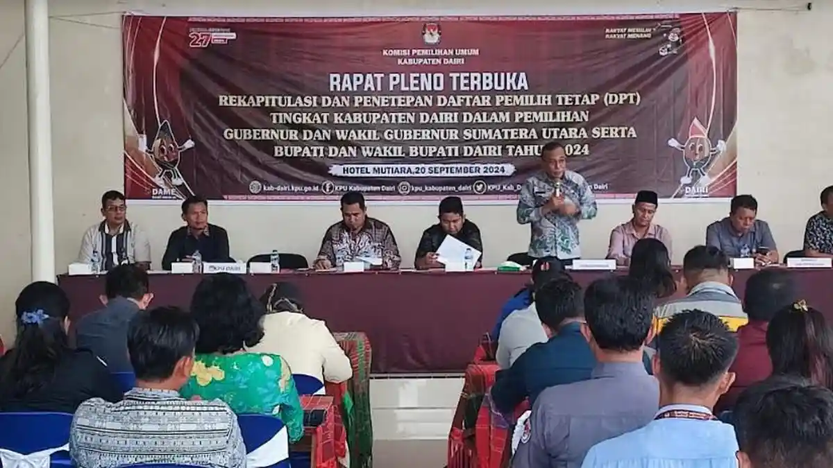 Pencabutan Nomor Urut Paslon Dilakukan di Kantor KPU Dairi pada 23 September