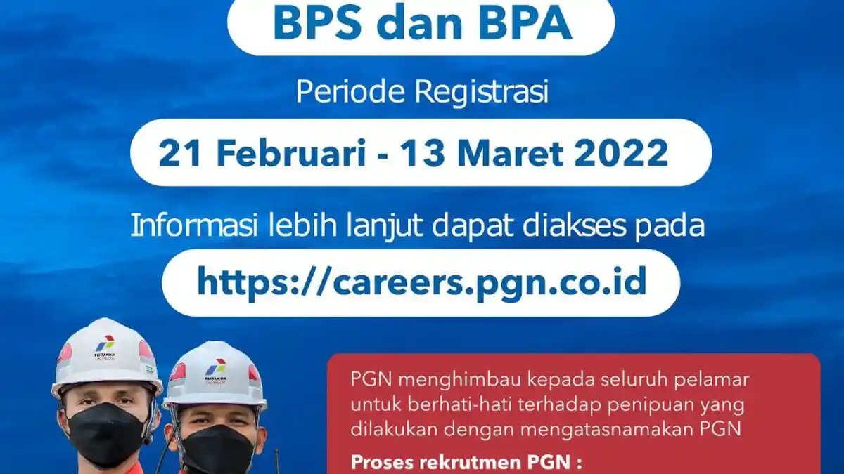 Lowongan Kerja di PT Pertamina Gas Negara untuk Fresh Graduate, Daftar Secara Online