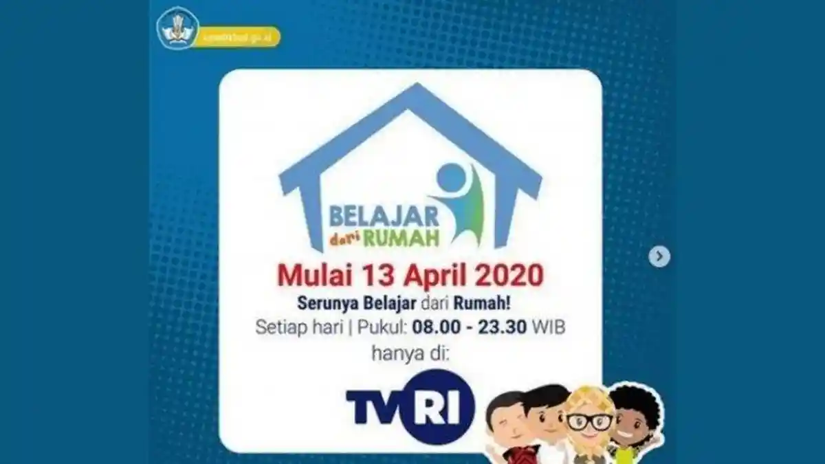 Live Streaming TVRI Untuk Program 'Belajar di Rumah', Mulai Senin 13 April Pukul 08.00 WIB