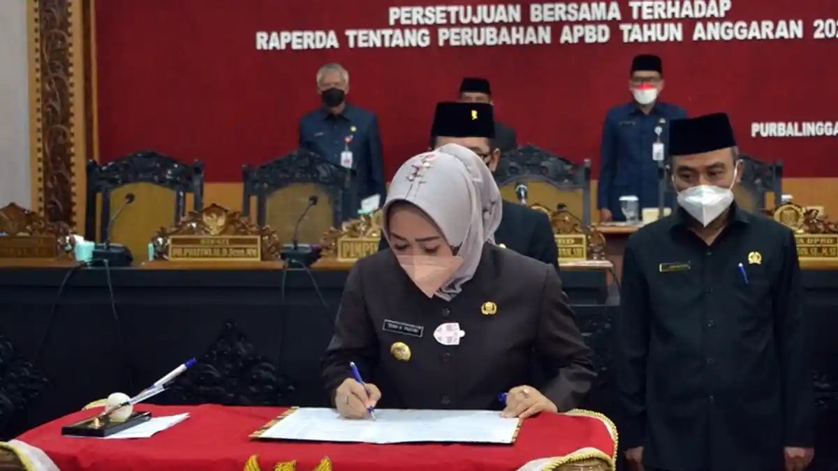 Perubahan APBD 2021 Disetujui, Pendapatan Kabupaten Purbalingga Rp 1,98 Triliun