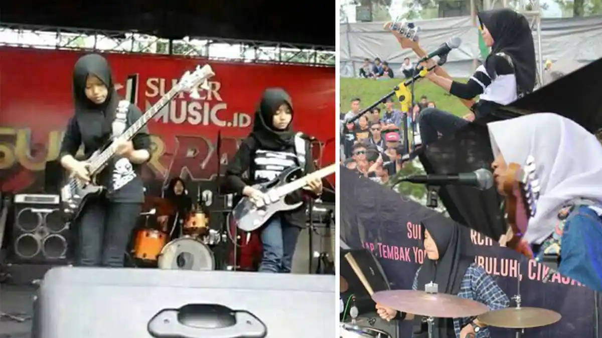 Jangan Remehin 3 Cewek Berhijab Asal Garut Ini, Sebab Saat Mereka Main Musik, Lo Bisa Dibikin Ciut!