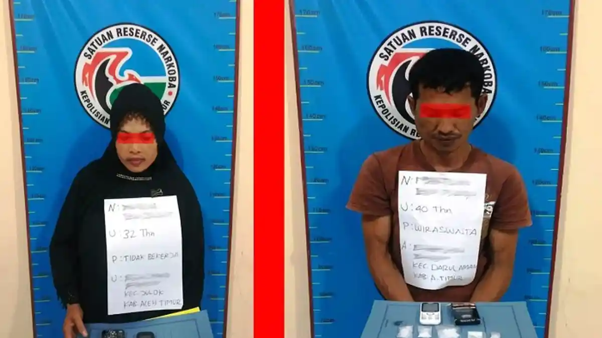 Polres Aceh Timur Amankan Dua Pengedar Narkoba, Begini Kronologisnya