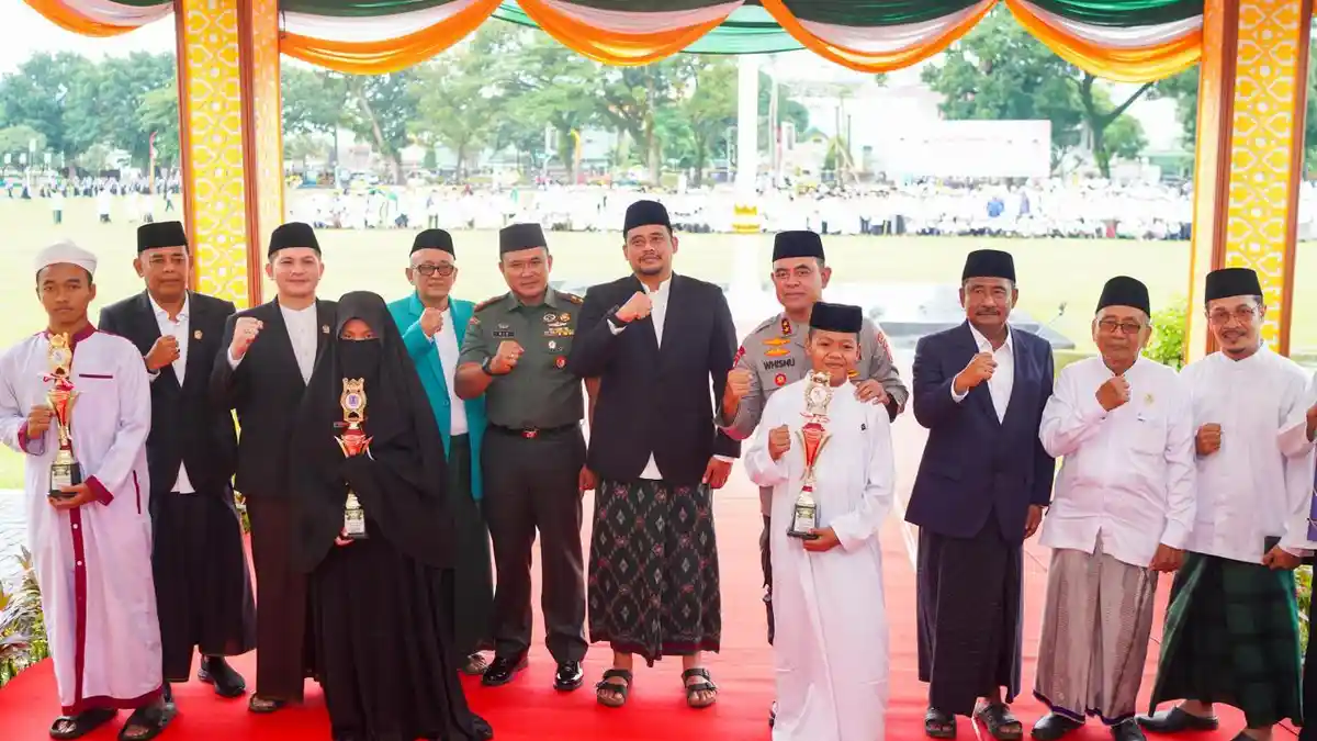 Peringatan Hari Santri 2025, Gubernur Bobby Nasution Minta PBG Pondok Pesantren Digratiskan