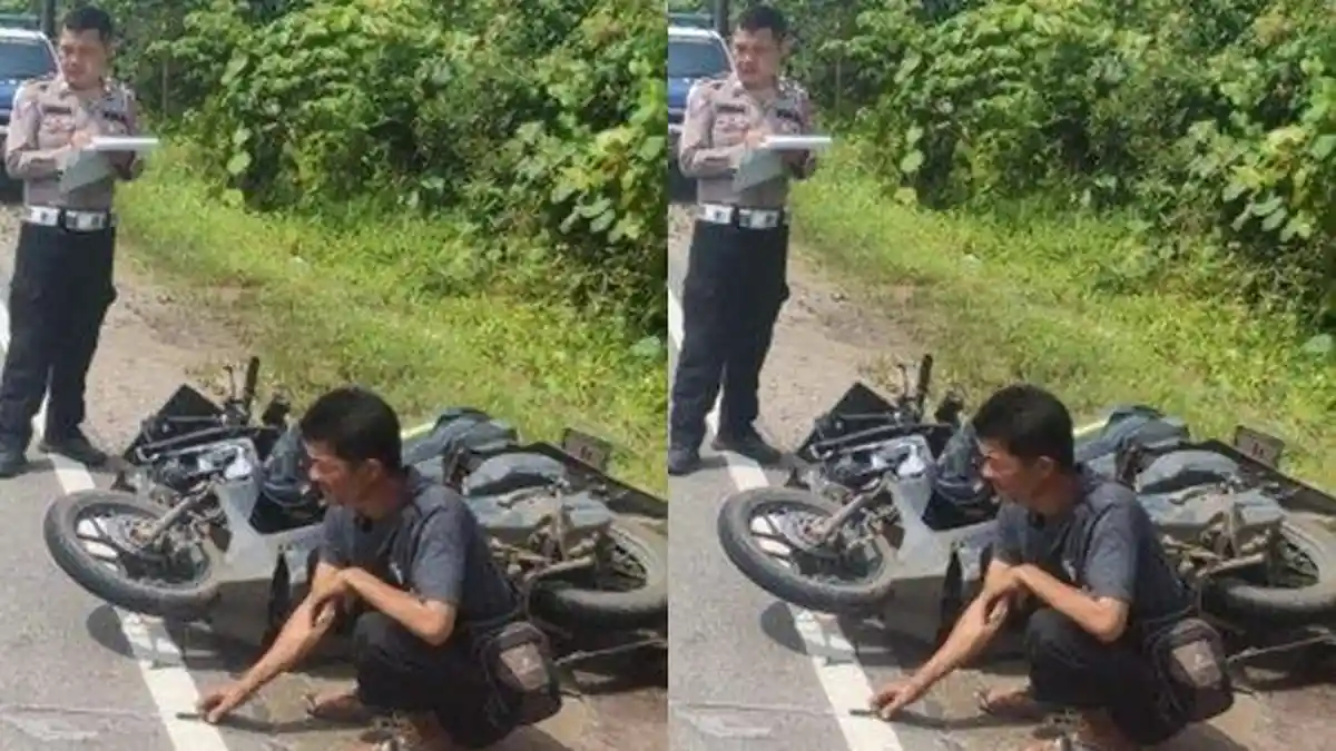 Kecelakaan Maut, Seorang Pemotor Tewas, Korban Melaju Kencang Tabrak Belakang Truk