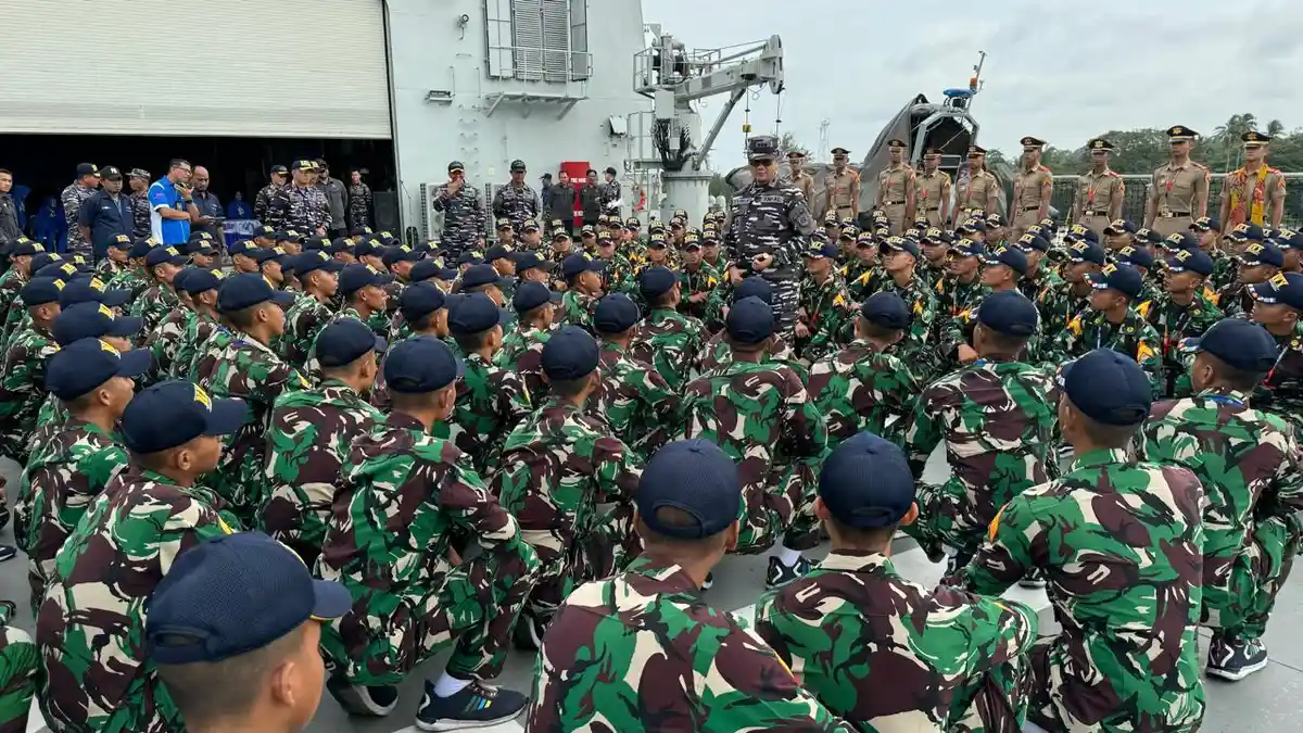 Danlanal Bangka Belitung Sambut 199 Taruna AAL