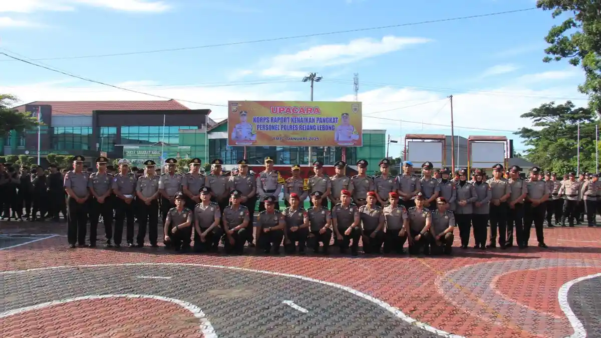 32 Personel Naik Pangkat, Kapolres Rejang Lebong Pesankan Ini