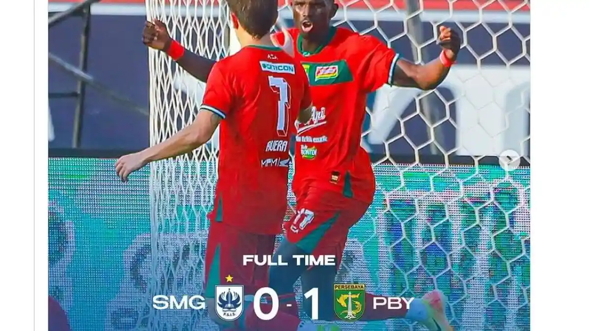 Hasil Liga 1 Persebaya vs PSIS Semarang, Gol Tunggal Flavio Bawa Bajul Ijo Naik ke Peringkat Pertama