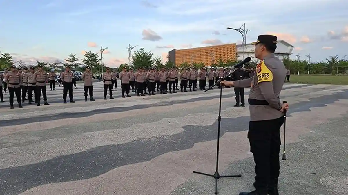 Ratusan Polisi, Brimob & TNI Sukses  Amankan Debat Cabup-Cawabup Pidie