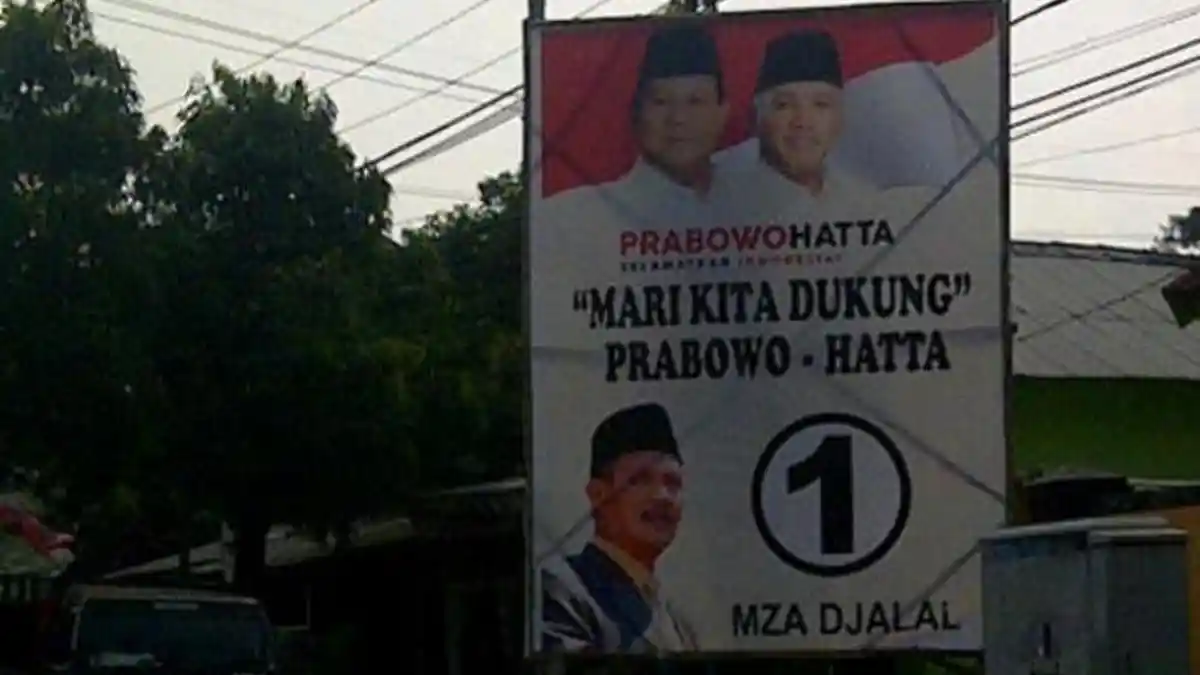 Baliho Bupati Jember Dukung Prabowo - Hatta Menuai Protes