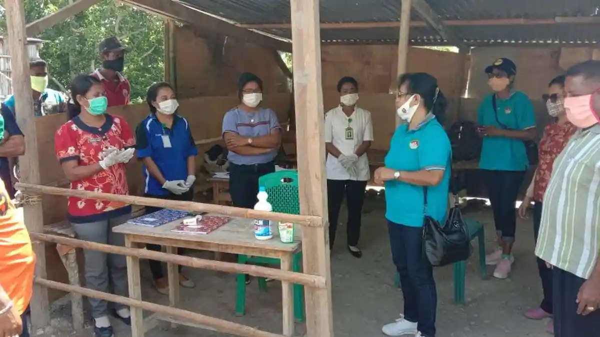 DWP Kabupaten Malaka Peduli Kemanusiaan dengan Mendatangi 4 Posko Covid 19