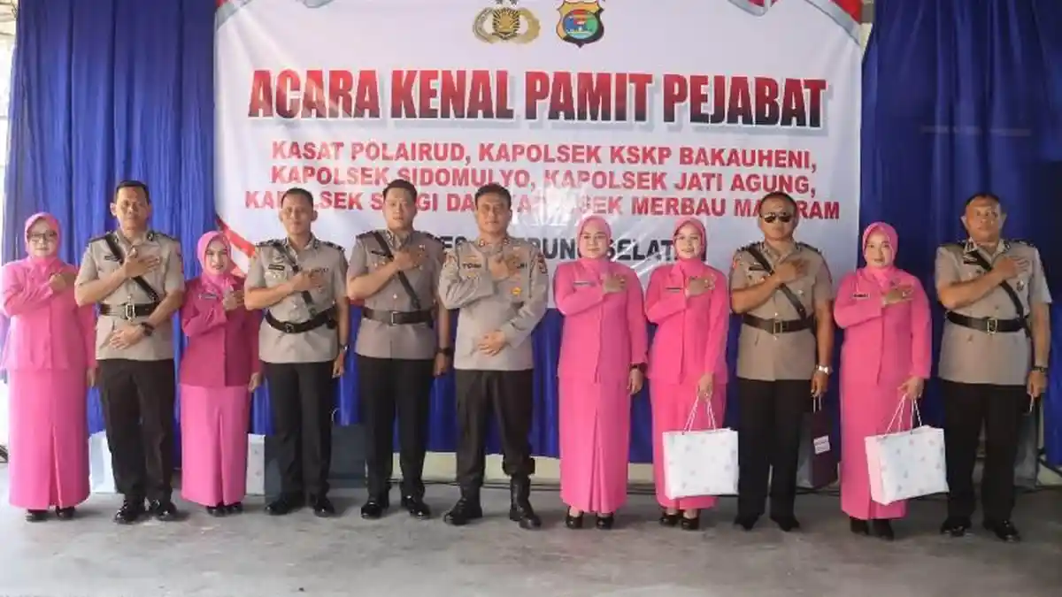 Satu Kasat dan Lima Kapolsek di Polres Lampung Selatan Dimutasi