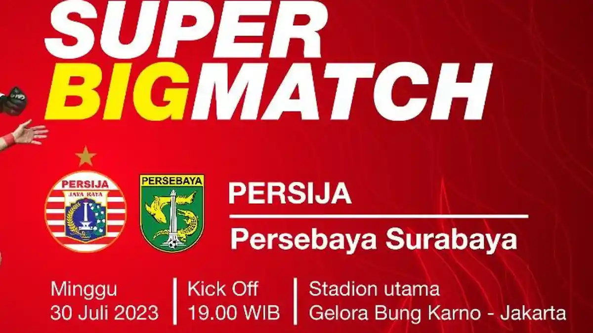 Tiket Pertandingan Persija Vs Persebaya di SUGBK Sudah Bisa Dipesan, Paling Murah Rp 175.000