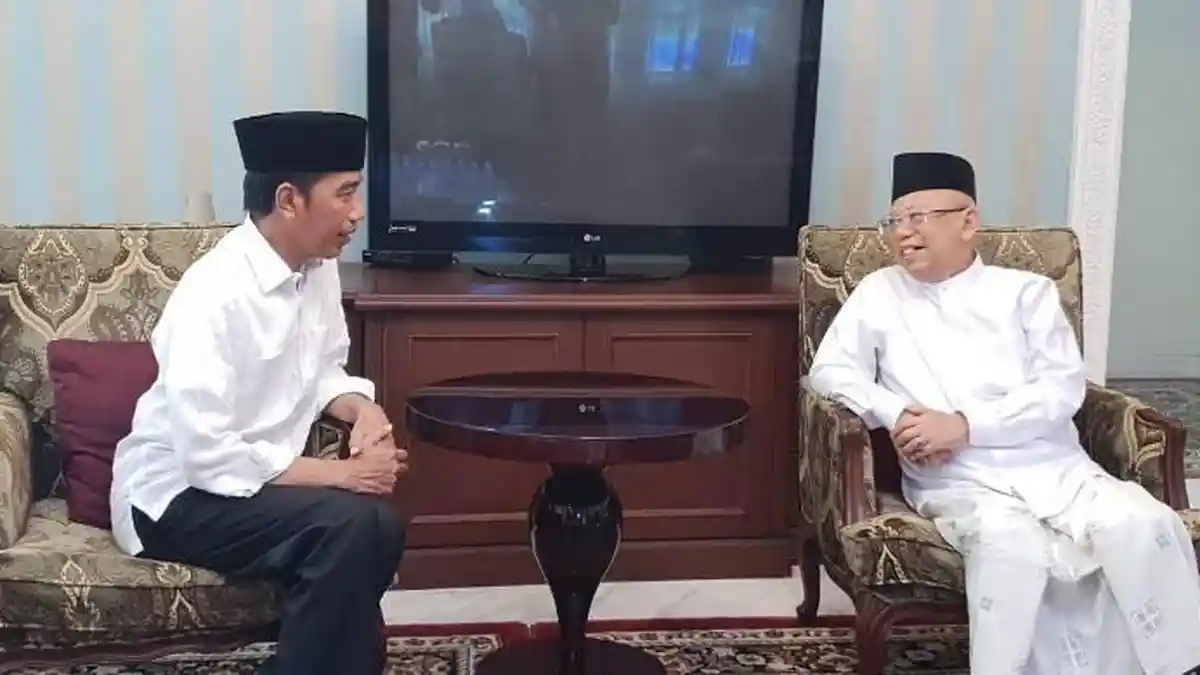 Diajak Makan Siang, Jokowi Sambangi Kediaman Ma'ruf