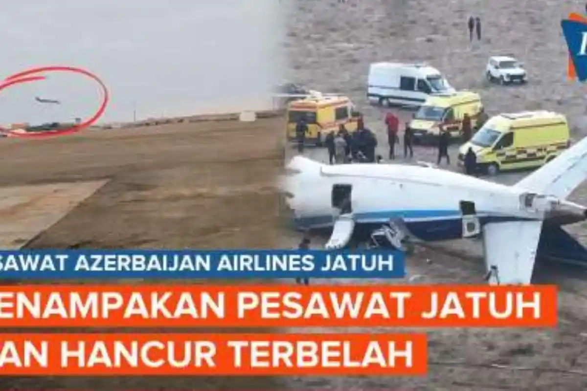Kronologi Kecelakaan Pesawat Azerbaijan Jatuh di Kazakhstan Tewaskan 38 Orang, Rute Melenceng Jauh